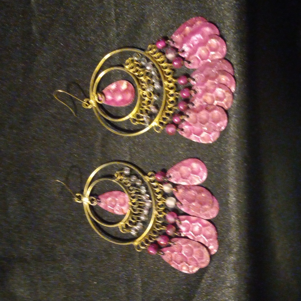 Two pairs of Boho inspired earrings